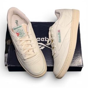 NIB Reebok Club C 85 Vintage Shoes in Chalk/Green - Men's Size 12